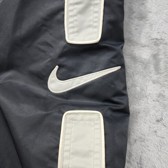 VINTAGE Y2K Nike Jacket Mens XXL Black Full Zip Puffer Windbreaker Streetwear - Picture 4 of 16